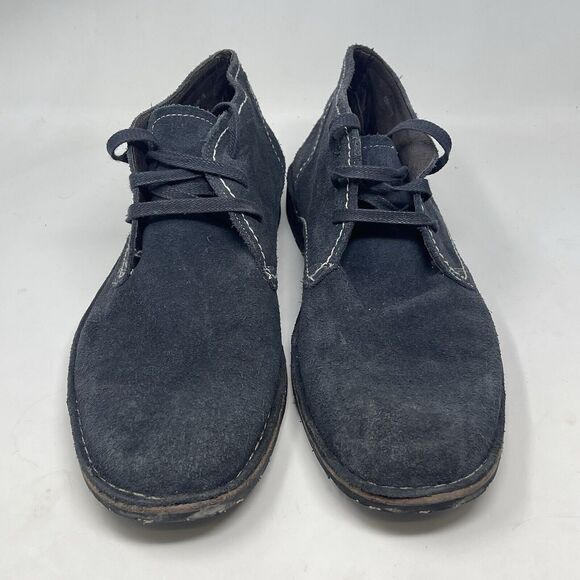 John Varvatos Star Boots Mens 13 M Blue Suede Hipster Chukka Lace Up - Picture 5 of 16